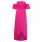 Sexy Off-shoulder Slit Dress Summer Fashion Pleated Ruffle Long Dresses For Beach Womens Clothing