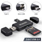 Universal 3 in 1 Card Reader Type C & Micro USB & USB to Micro SD TF USB OTG Adapter Smart Memory Microsd Cardreader For iPad PC