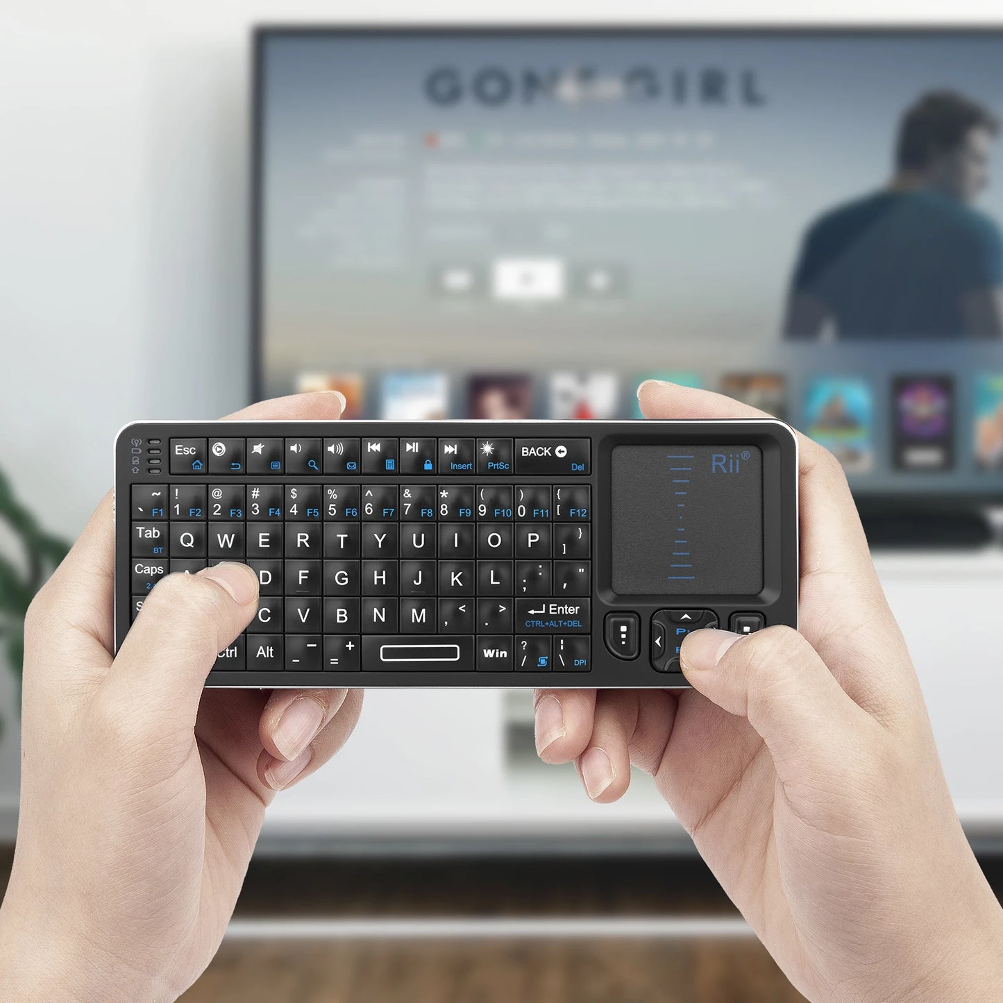 2.4G Mini Wireless Keyboard with Touchpad Mouse Combo,Rii K06 Keyboard Controller, Compatible with Android TV Box/PC/Tablets/PS4