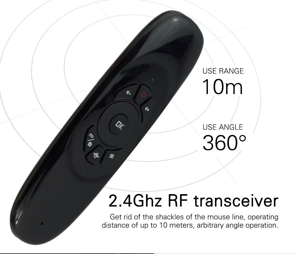 Air C120 Multi-Language Version Wireless Air Mouse Mini Keyboard Mouse Somatosensory Gyroscope Double-Sided Remote Control