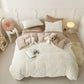 High-end Thicken Plush Bedding Set for Winter Autumn Warm Artificial Rabbit Velvet Duvet Cover   4 Pcs Warmth  s