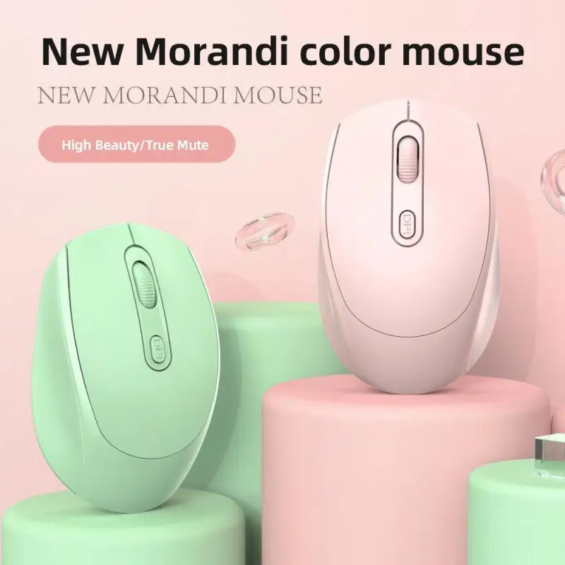 2.4G Wireless Mouse Gaming Mouse Battery Macaron Multicolor Wireless Mouse Mute Ergonomic Mouse Backlit Mice For Laptop