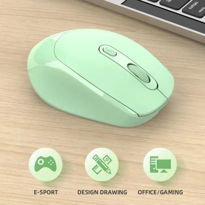 2.4G Wireless Mouse Gaming Mouse Battery Macaron Multicolor Wireless Mouse Mute Ergonomic Mouse Backlit Mice For Laptop