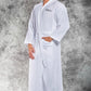 Custom Men's Monogrammed White Waffle Robe Embroidered Personalized Bathrobes for Men Father's Day Valentine's Day Gift for Him