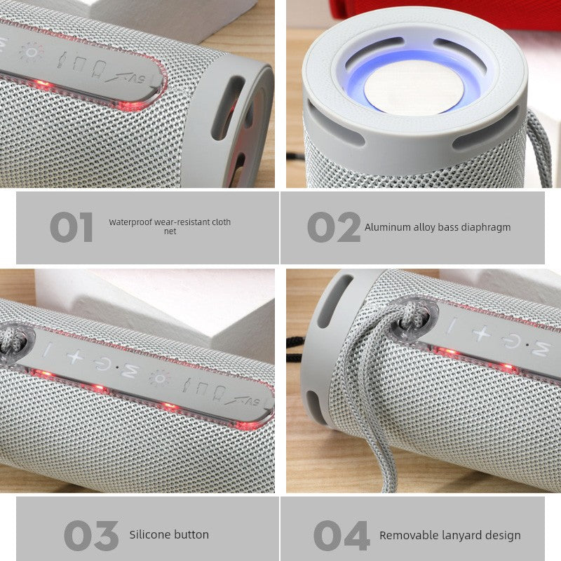 Waterproof Wireless Bluetooth Speaker High Sound Quality Overweight Extra Bass Small Audio Player Stereo 3D Surround