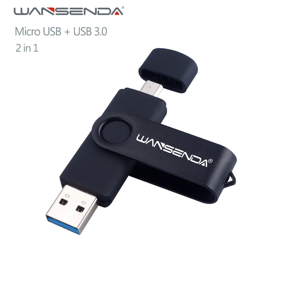 New Usb 3.0 Wansenda OTG USB Flash Drive for Android Phone/Tablet/PC 16GB 32GB 64GB 128GB 256GB Pendrive High Speed Pen Drive